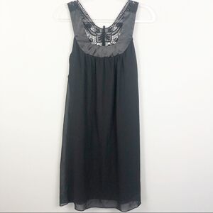 LA BELLE | Black Butterfly Back Dress Size Large